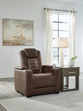 Warmstead Furniture - Ashley Furniture - High Impact Living Room - PWR Recliner/ADJ Headrest / Tobacco - U1060113